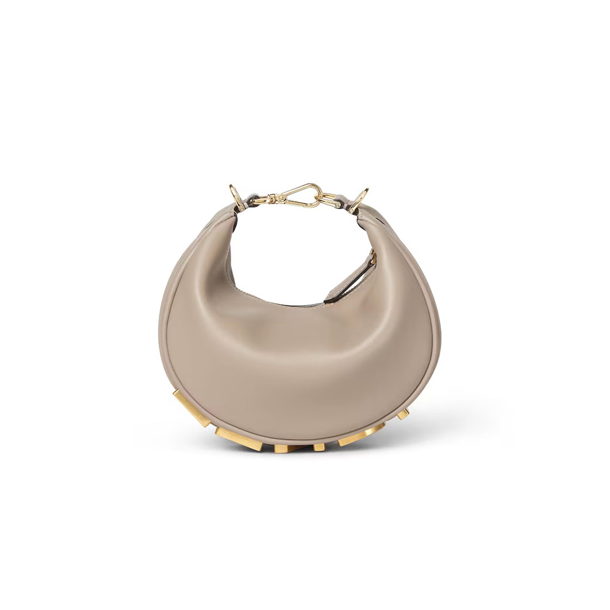 FENDI FENDIGRAPHY MINI DOVE GREY LEATHER MINI-BAG 8BS081A5DYF1JCT (20*13*7.5cm)